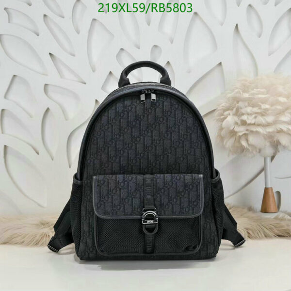 Christian Dior 1:1 Mirror Oblique Jacquard 8 Backpack