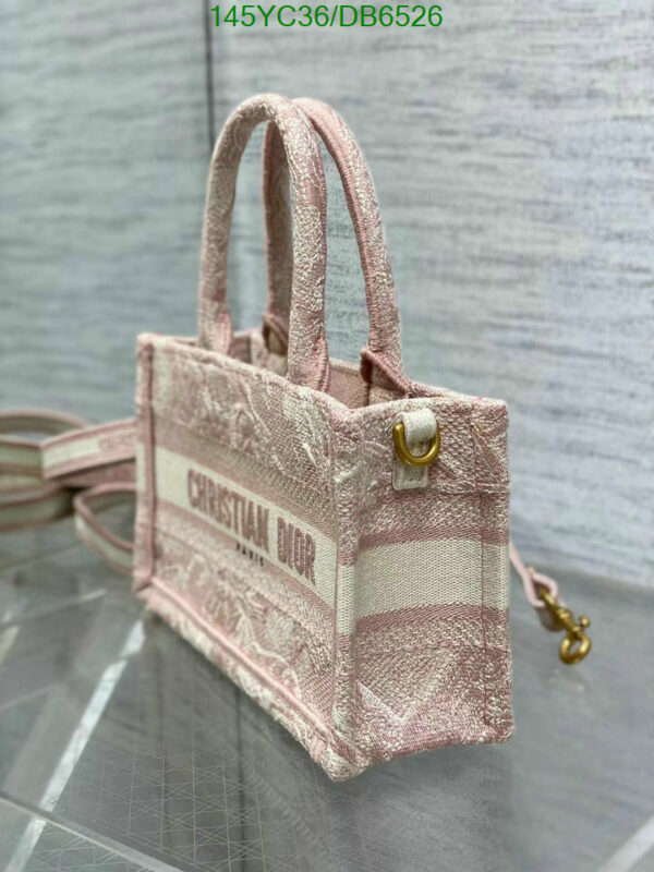 Christian Dior 1:1 Mirror Pink Toile de Jouy Mini Book Tote