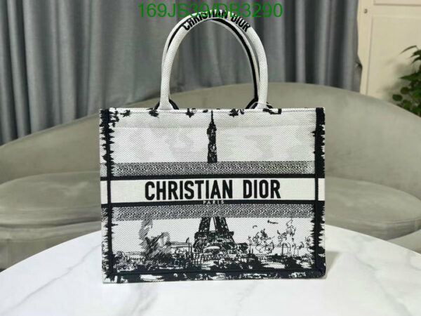 Christian Dior 1:1 Mirror Paris Embroidery Medium Dior Book Tote