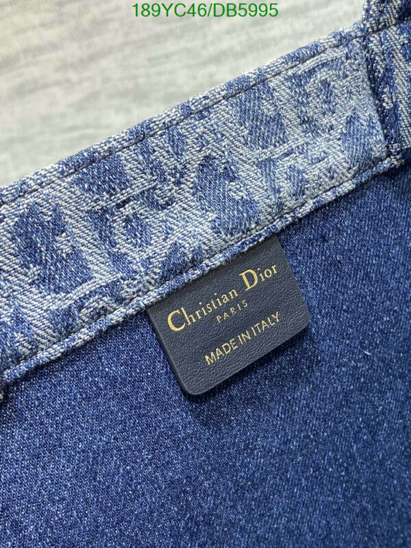 Christian Dior 1:1 Mirror Blue Denim Dior Book Tote