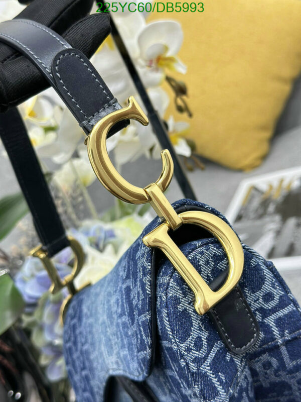 Christian Dior 1:1 Mirror Denim Oblique Jacquard Saddle Bag