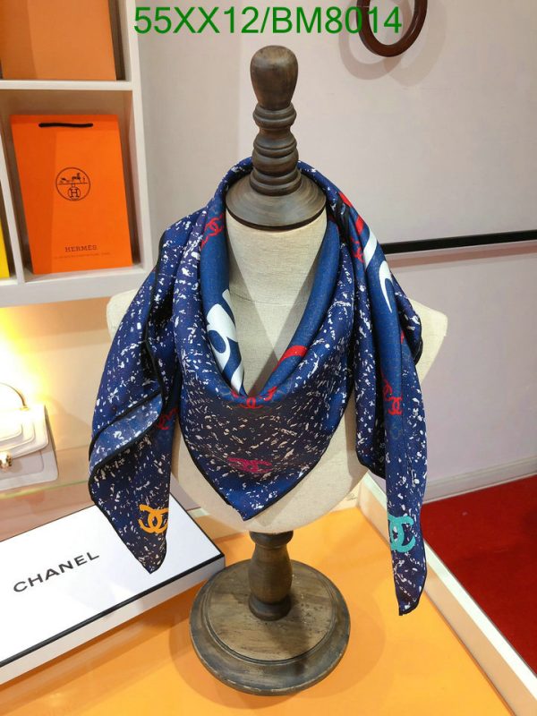 Chanel Replica Tweed Printed Rue Cambon Silk Square Scarf