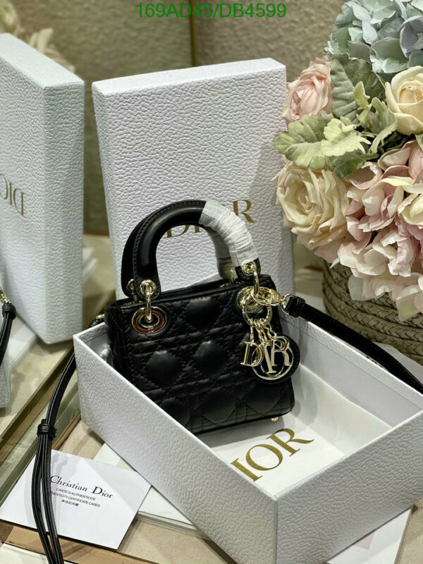 Christian Dior 1:1 Mirror Black Lady Dior Micro Bag