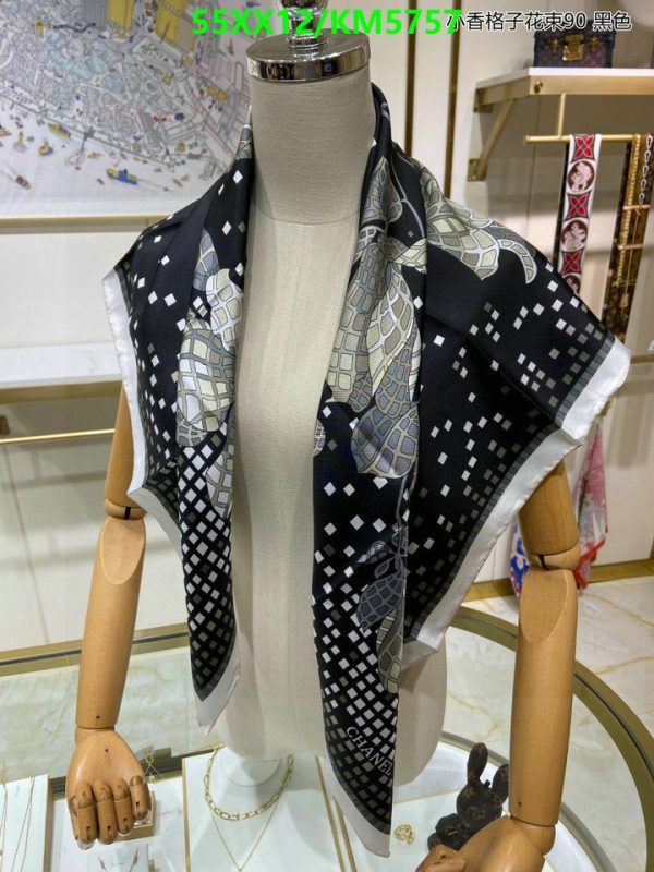 Chanel Replica Designer Silk Floral Shawl/Scarf