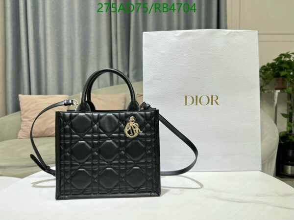 Christian Dior 1:1 Mirror Black Macrocannage Dior Book Tote