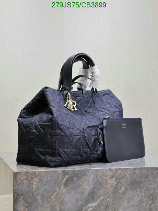 Christian Dior 1:1 Mirror Denim Medium Toujours Bag