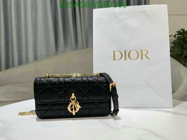 Christian Dior 1:1 Mirror Black Miss Daisy Mini Bag