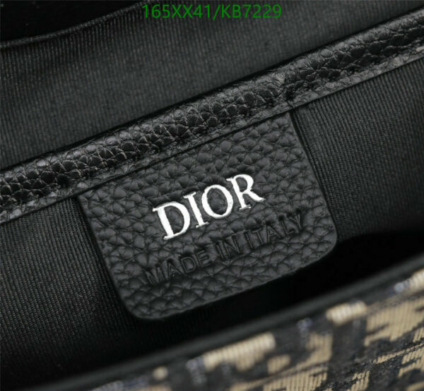 Christian Dior 1:1 Mirror Oblique Jacquard Saddle Bag With Strap