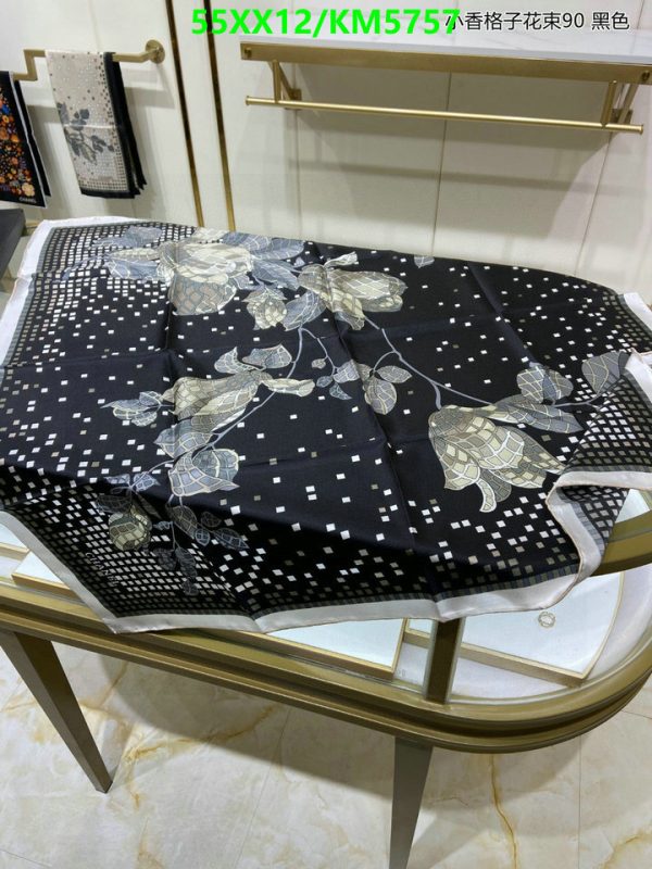 Chanel Replica Designer Silk Floral Shawl/Scarf