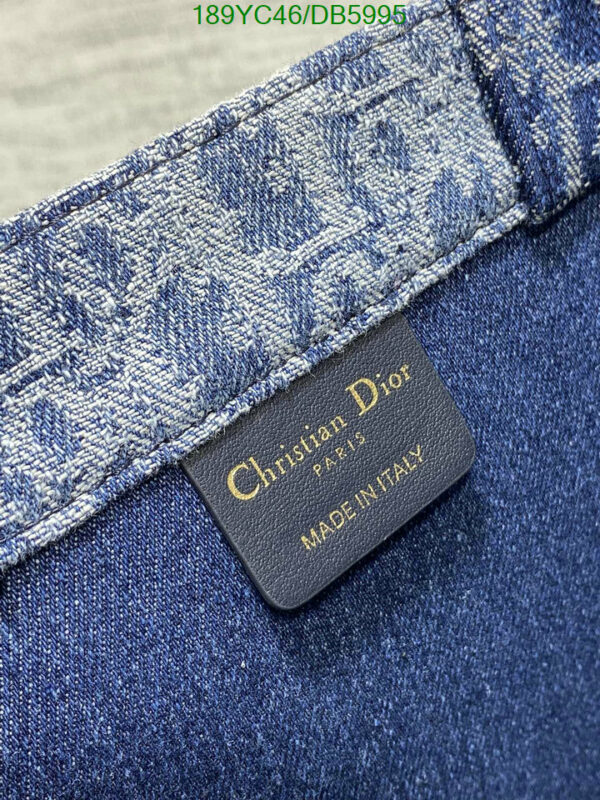 Christian Dior 1:1 Mirror Blue Denim Dior Book Tote