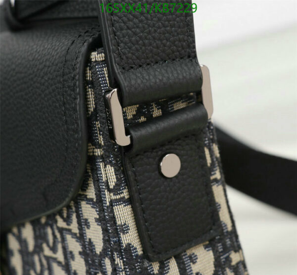 Christian Dior 1:1 Mirror Oblique Jacquard Saddle Bag With Strap