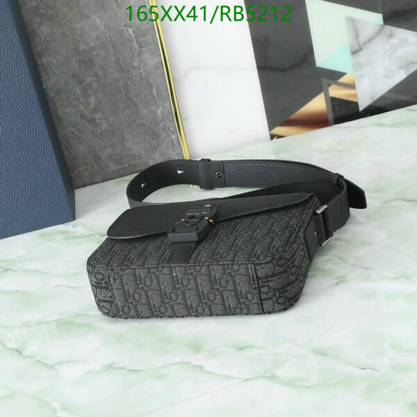 Christian Dior 1:1 Mirror Mini Black Saddle Messenger Bag