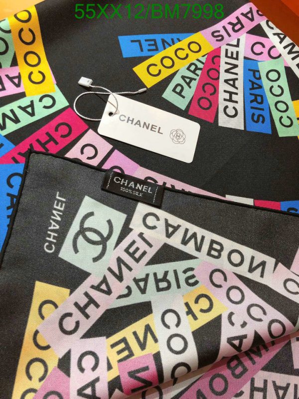 Chanel Replica Colorful CC logo Silk Luxury Scarf