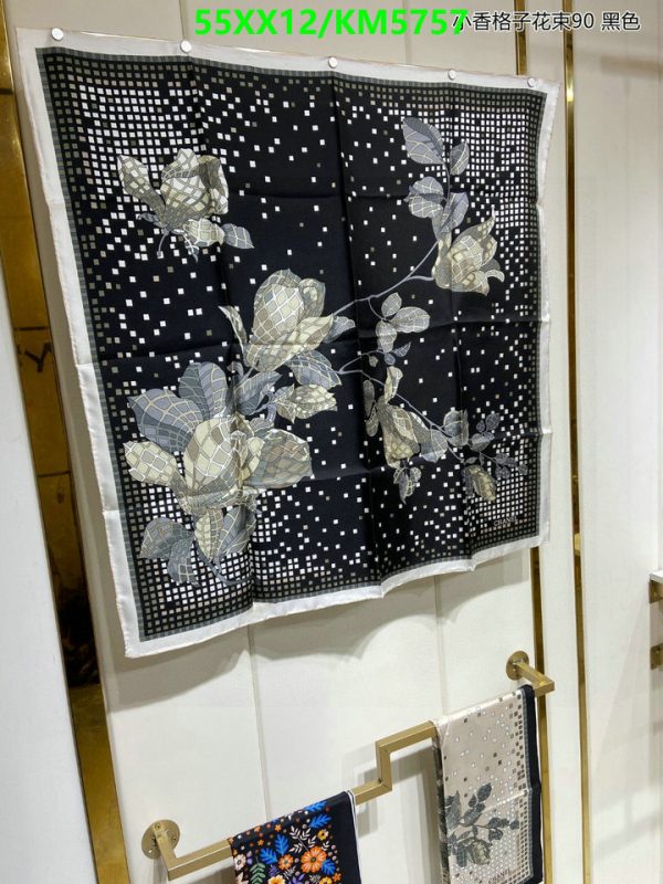 Chanel Replica Designer Silk Floral Shawl/Scarf