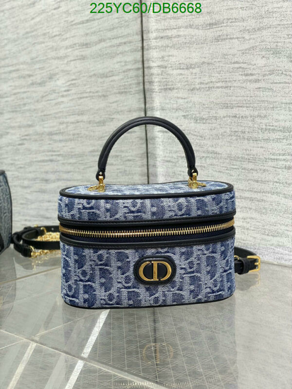 Christian Dior 1:1 Mirror 30 Blue Montaigne Mini Vanity Case