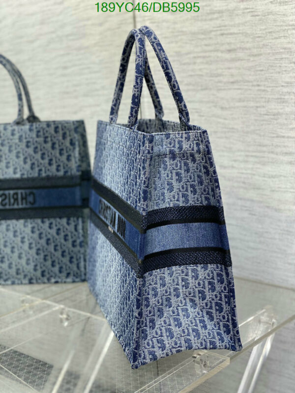 Christian Dior 1:1 Mirror Blue Denim Dior Book Tote