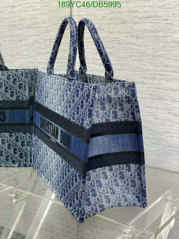 Christian Dior 1:1 Mirror Blue Denim Dior Book Tote