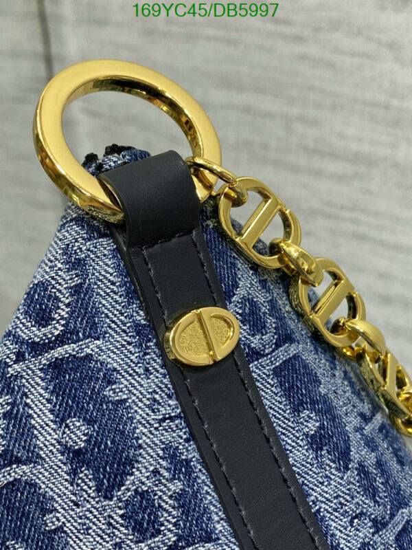 Christian Dior 1:1 Mirror Blue Diorstar Hobo Bag with Chain