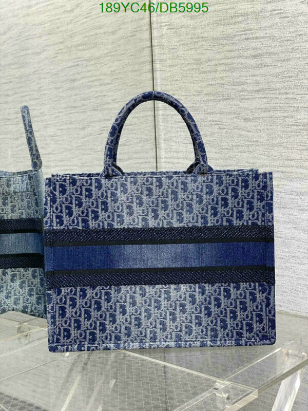 Christian Dior 1:1 Mirror Blue Denim Dior Book Tote