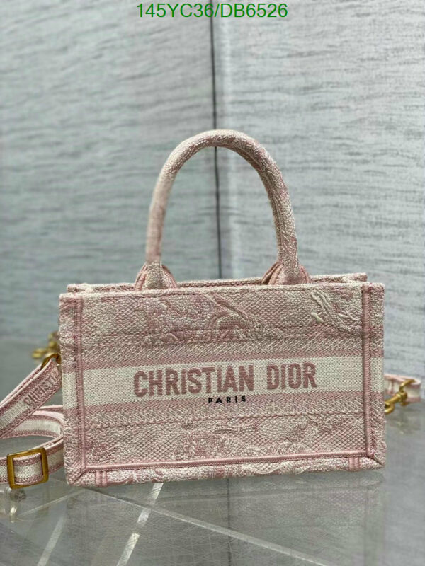 Christian Dior 1:1 Mirror Pink Toile de Jouy Mini Book Tote