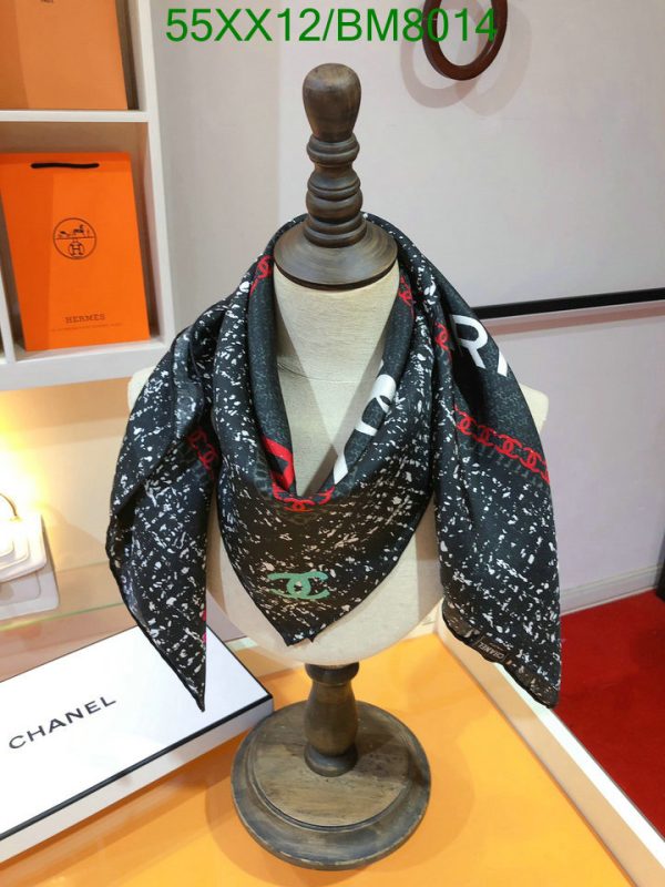 Chanel Replica Tweed Printed Rue Cambon Silk Square Scarf