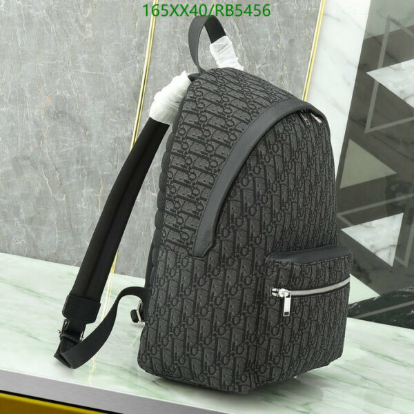 Christian Dior 1:1 Mirror Black Oblique Jacquard Rider Backpack