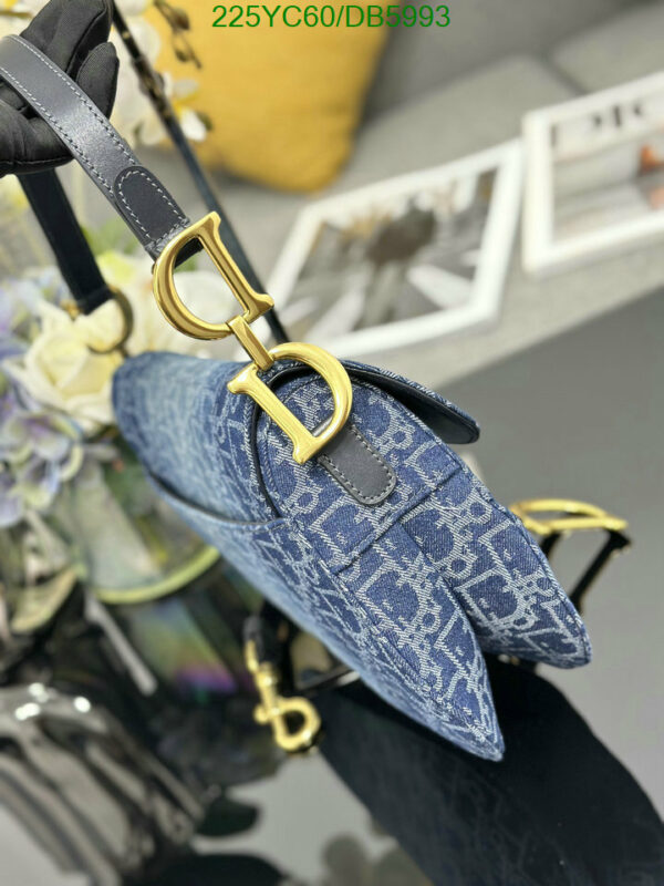 Christian Dior 1:1 Mirror Denim Oblique Jacquard Saddle Bag