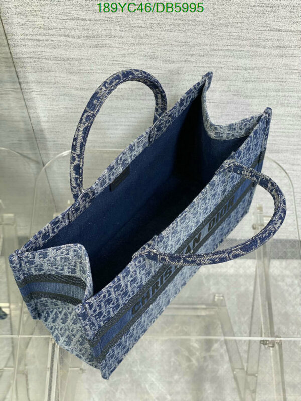 Christian Dior 1:1 Mirror Blue Denim Dior Book Tote