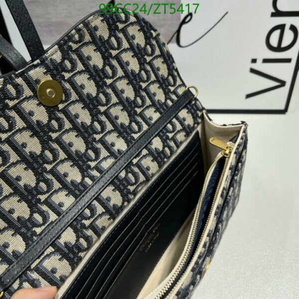 Christian Dior 1:1 Mirror Saddle Chain Oblique Jacquard Bag