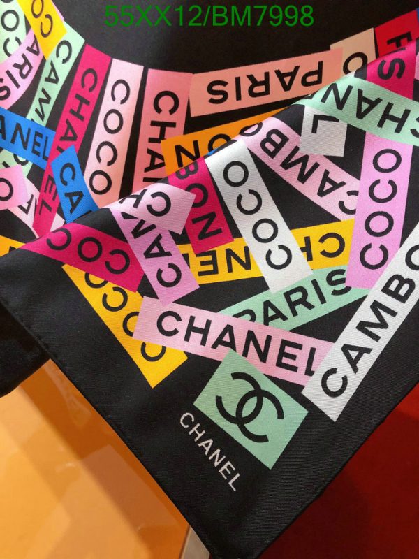 Chanel Replica Colorful CC logo Silk Luxury Scarf