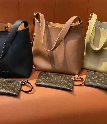 Louis Vuitton 1:1 Mirror Replica PM Low Key Grained Hobo Louis Vuitton Replica Neverfull