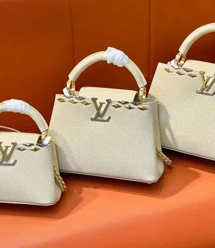 Louis Vuitton 1:1 Mirror Replica Capucines Beige Gold Capucines Louis Vuitton Replica Capucines