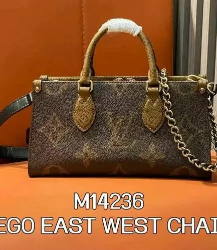 Louis Vuitton 1:1 Mirror Replica OnTheGo East West Chain Louis Vuitton Replica Onthego