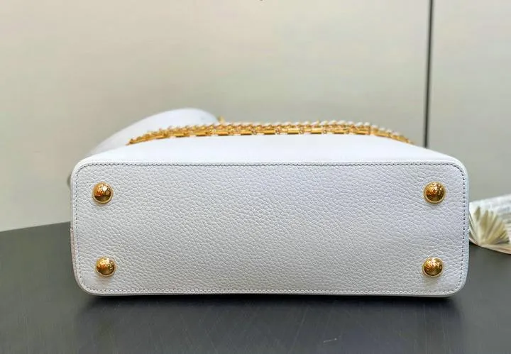 Louis Vuitton 1:1 Mirror Replica Capucines BB White Gold Capucines Louis Vuitton Replica Capucines Louis Vuitton 1:1 Mirror Replica Capucines BB White Gold Capucines Louis Vuitton Replica Capucines
