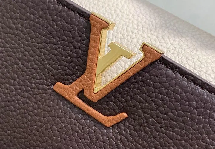 Louis Vuitton 1:1 Mirror Replica Capucines MM Chocolate Beige Louis Vuitton Replica Capucines Louis Vuitton 1:1 Mirror Replica Capucines MM Chocolate Beige Louis Vuitton Replica Capucines