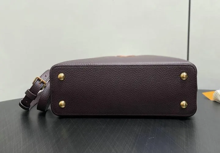 Louis Vuitton 1:1 Mirror Replica Capucines MM Chocolate Beige Louis Vuitton Replica Capucines Louis Vuitton 1:1 Mirror Replica Capucines MM Chocolate Beige Louis Vuitton Replica Capucines