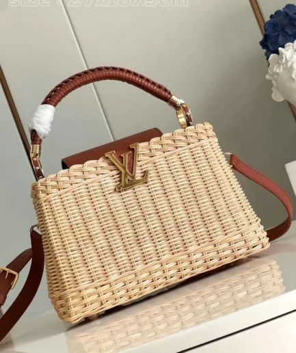 Louis Vuitton 1:1 Mirror Replica Capucines BB Tan Capucines Bag Louis Vuitton Replica Capucines