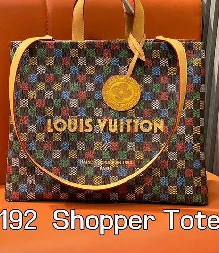 Louis Vuitton 1:1 Mirror Replica Shopper Tote MM Damier Ebene Canvas Louis Vuitton Replica Onthego