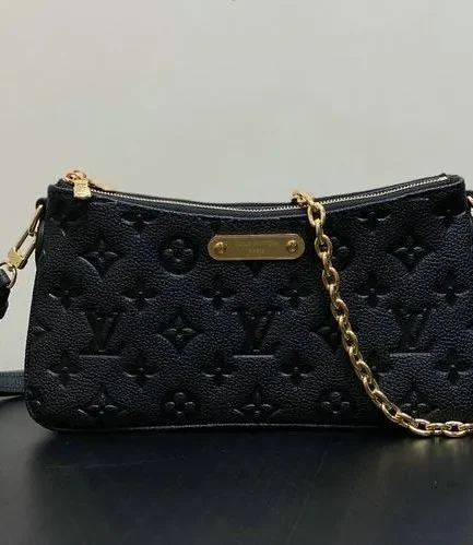 Louis Vuitton 1:1 Mirror Replica Liv Pochette Monogram Empreinte Louis Vuitton Replica Pochette Accessories