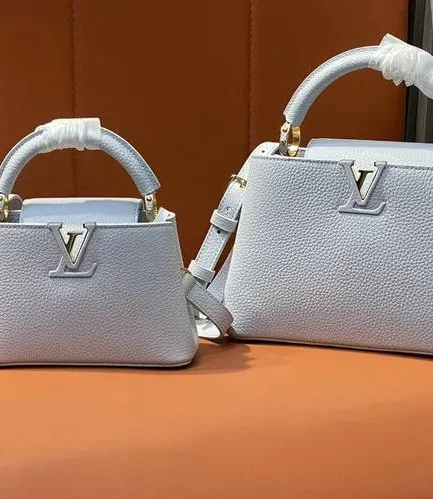 Louis Vuitton 1:1 Mirror Replica Capucines BB Lilac Purple Taurillon Louis Vuitton Replica Capucines