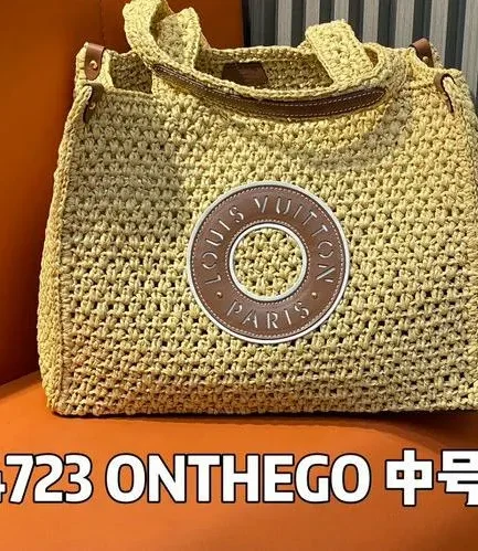 Louis Vuitton 1:1 Mirror Replica Raffia OnTheGo MM By The Pool Louis Vuitton Replica Onthego