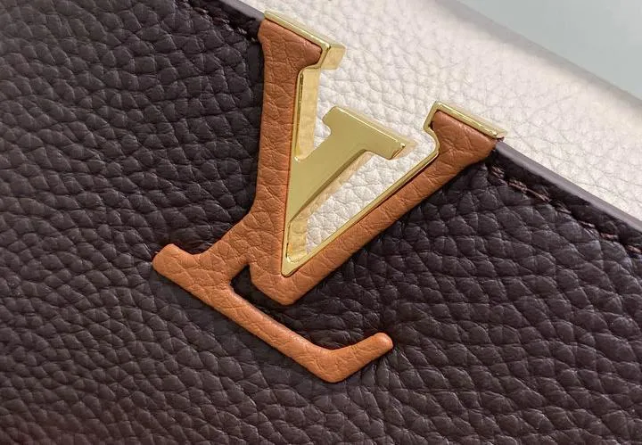 Louis Vuitton 1:1 Mirror Replica Capucines MM Chocolate Beige Louis Vuitton Replica Capucines Louis Vuitton 1:1 Mirror Replica Capucines MM Chocolate Beige Louis Vuitton Replica Capucines