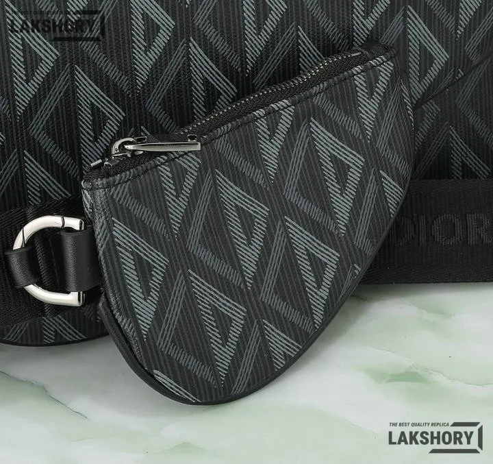 Dior 1:1 Mirror Replica CD Diamond Saddle Triple Pouch 23CM/9.1IN Christian Dior Replica Saddles Dior 1:1 Mirror Replica CD Diamond Saddle Triple Pouch 23CM/9.1IN Christian Dior Replica Saddles