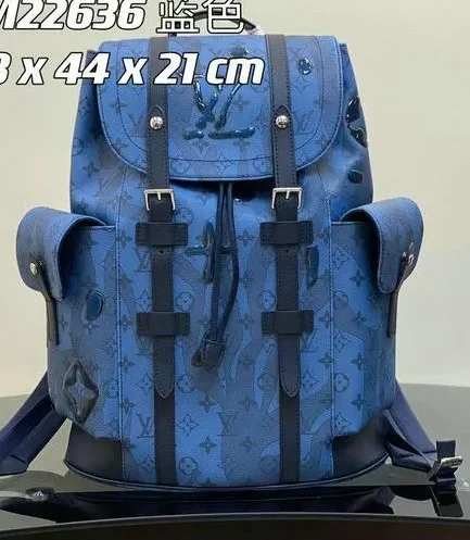 Louis Vuitton 1:1 Mirror Replica Christopher MM Abyss Blue Louis Vuitton Replica Christopher