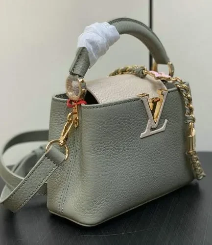 Louis Vuitton 1:1 Mirror Replica Capucines BB Jade Green Louis Vuitton Replica Capucines