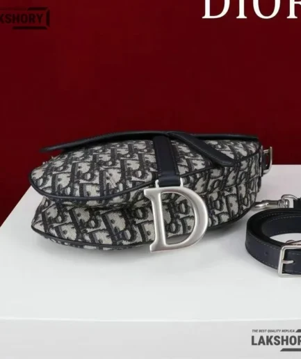 Dior 1:1 Mirror Replica Strap Saddle Oblique Jacquard 25CM/9.8IN Christian Dior Replica Saddles