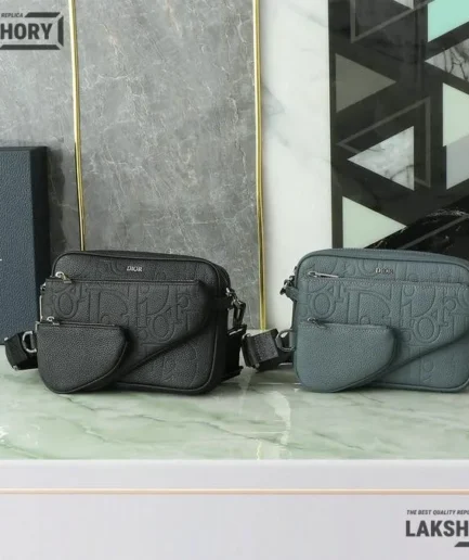 Dior 1:1 Mirror Replica Gravity Saddle Triple Pouch 23.5CM/9.3IN Christian Dior Replica Saddles