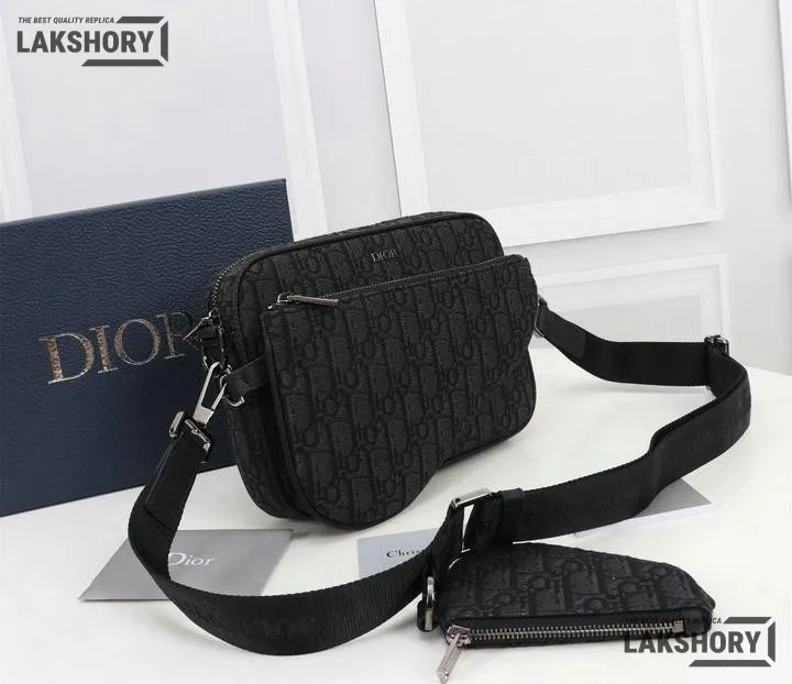 Dior 1:1 Mirror Replica Oblique Saddle Triple Pouch 25CM/9.8IN Christian Dior Replica Saddles Dior 1:1 Mirror Replica Oblique Saddle Triple Pouch 25CM/9.8IN Christian Dior Replica Saddles