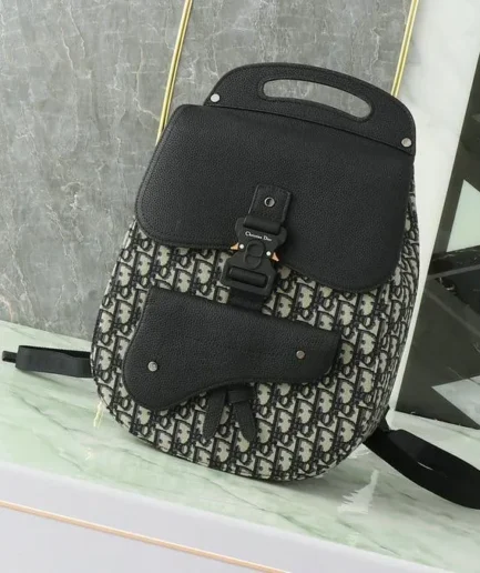 Dior 1:1 Mirror Replica Gallop Backpack Embroidered 40CM/15.7IN Christian Dior Replica Backpacks