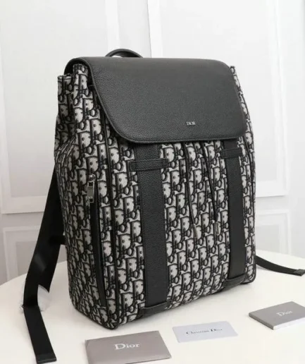 Dior 1:1 Mirror Replica Trotter Rucksack Canvas Backpack 29.5CM/11.6IN Christian Dior Replica Backpacks